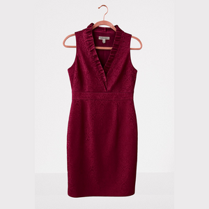 London Times size 10 Magenta V neck dress.